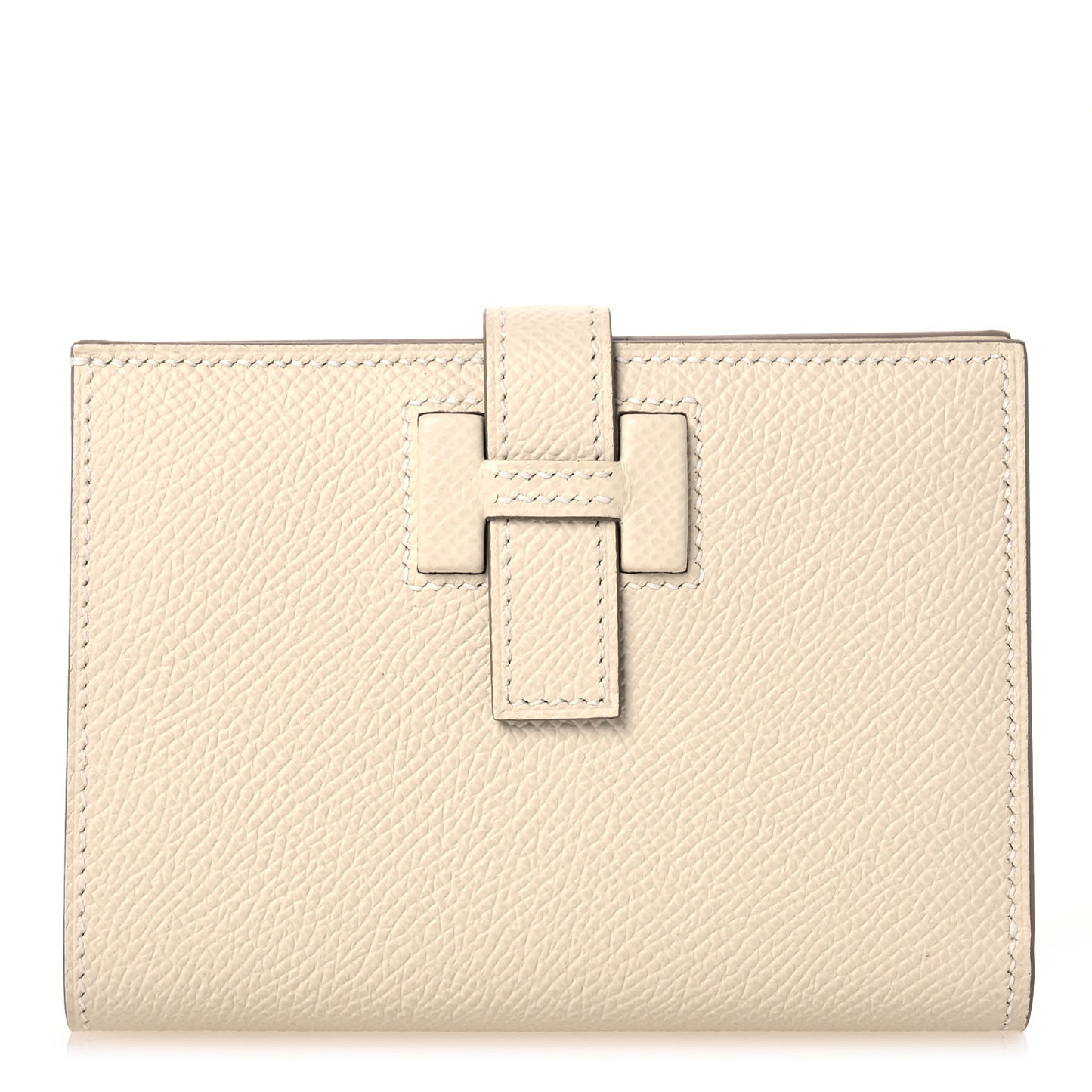 Epsom H Passant Compact Wallet Craie