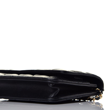 Chanel Lambskin Quilted Wallet On Chain WOC Black 8 of 9