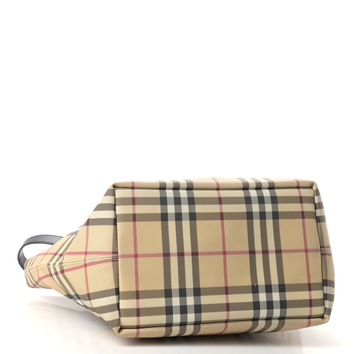 Burberry Canvas House Check Tote Black 4 of 9