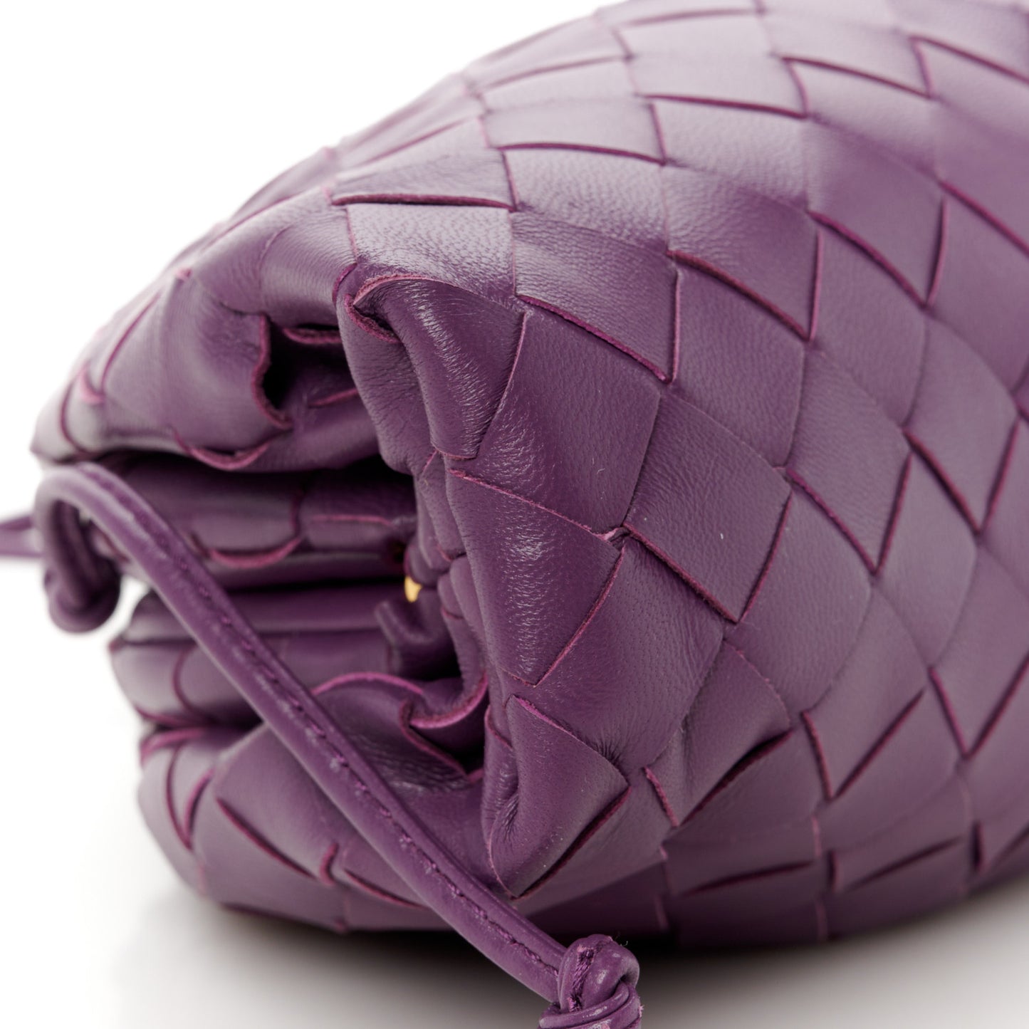 Nappa Intrecciato The Mini Pouch Eggplant