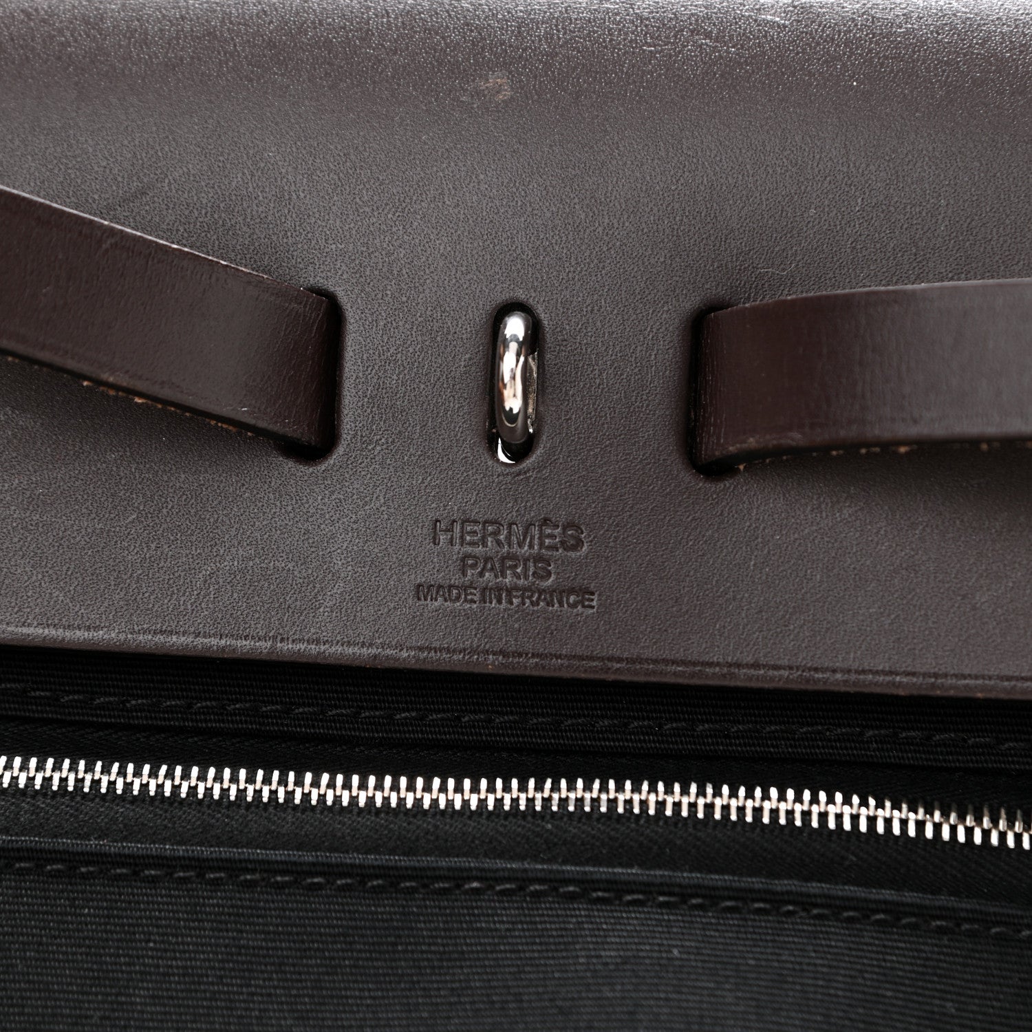 Hermes Toile Vache Hunter Herbag Zip 31 PM Black Ebene 8 of 14