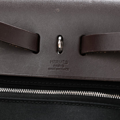 Hermes Toile Vache Hunter Herbag Zip 31 PM Black Ebene 8 of 14