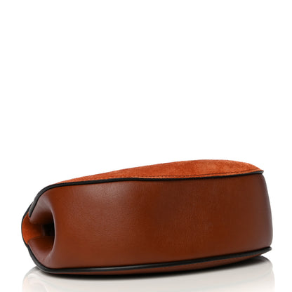 Chloe Suede Smooth Calfskin Drew Shoulder Bag Classic Tobacco 3 of 7
