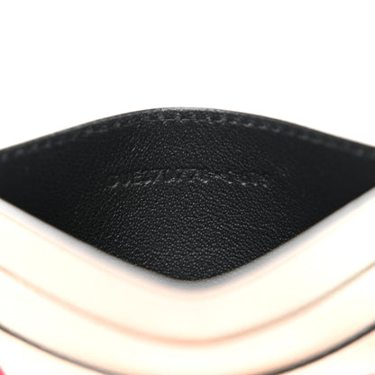 Saint Laurent Grain De Poudre Lips Print Monogram Card Holder White Red 7 of 8