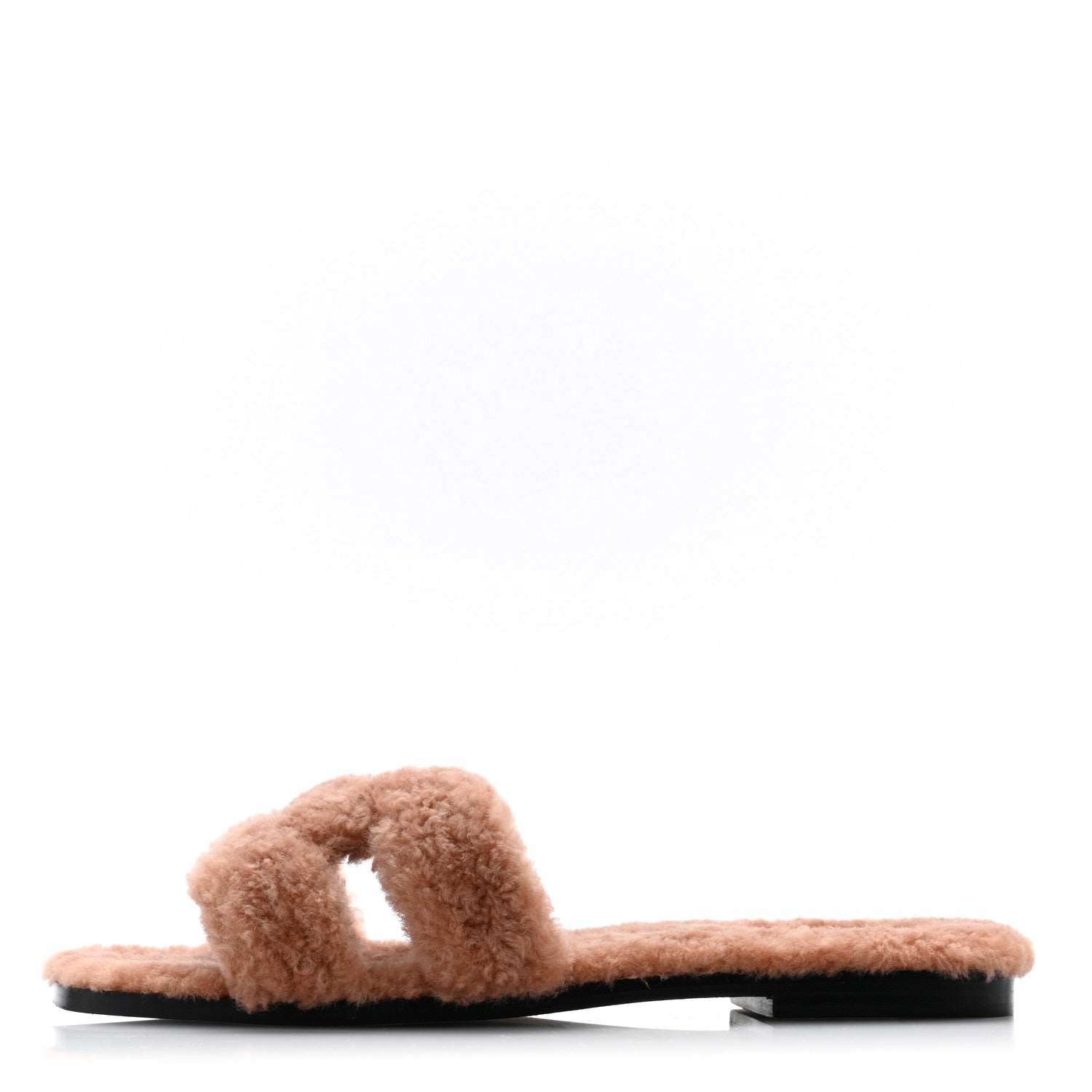 Hermes Woolskin Oran Sandals 39 Rose Aube 1 of 8