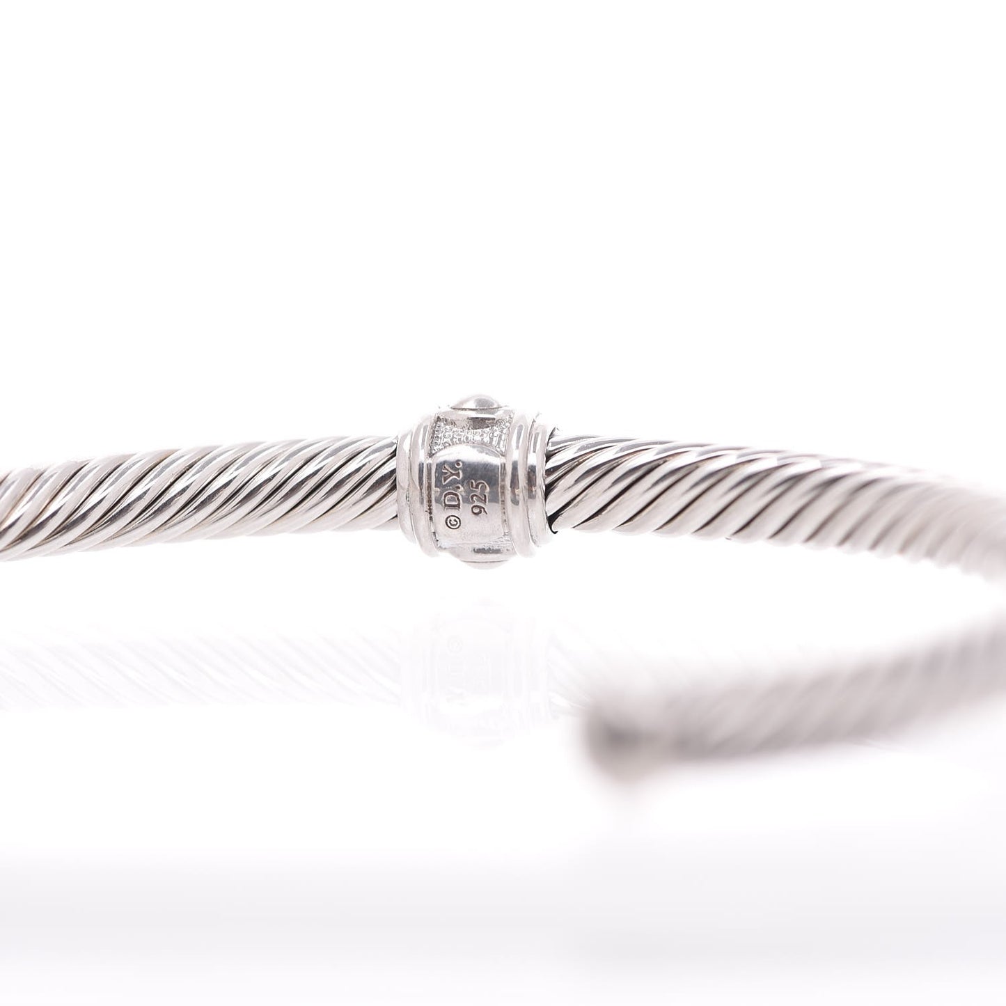 Sterling Silver Diamond 5mm Cable Renaissance Station Bracelet