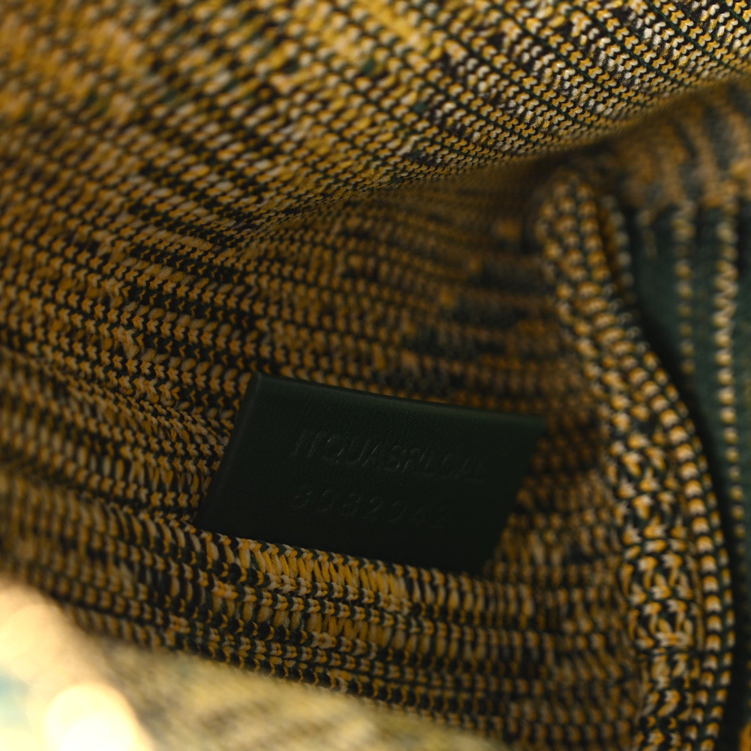 Burberry Canvas Knitted Check Mini Peg Duffle Bag Ivy 7 of 10