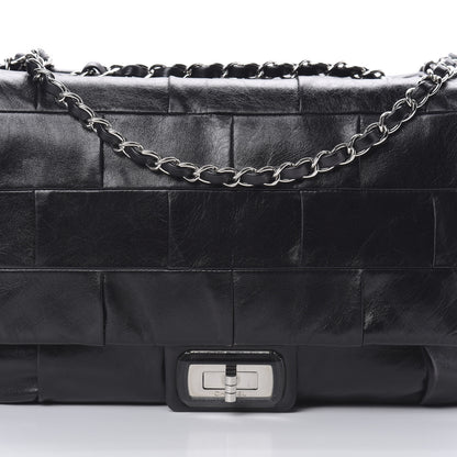 Chanel Lambskin Patchwork Medium Mademoiselle Flap Black 8 of 10