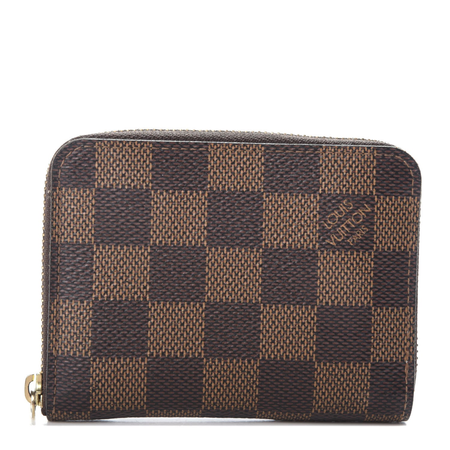 Louis Vuitton Damier Ebene Zippy Coin Purse Rose Ballerine 1 of 6