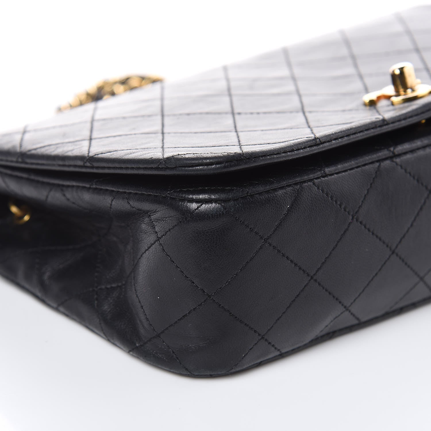 Chanel Lambskin Quilted Small Single Flap Black 9 of 13