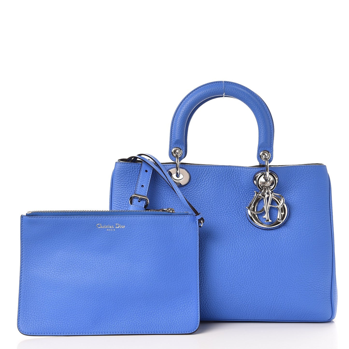 Bullcalf Medium Diorissimo Tote Blue