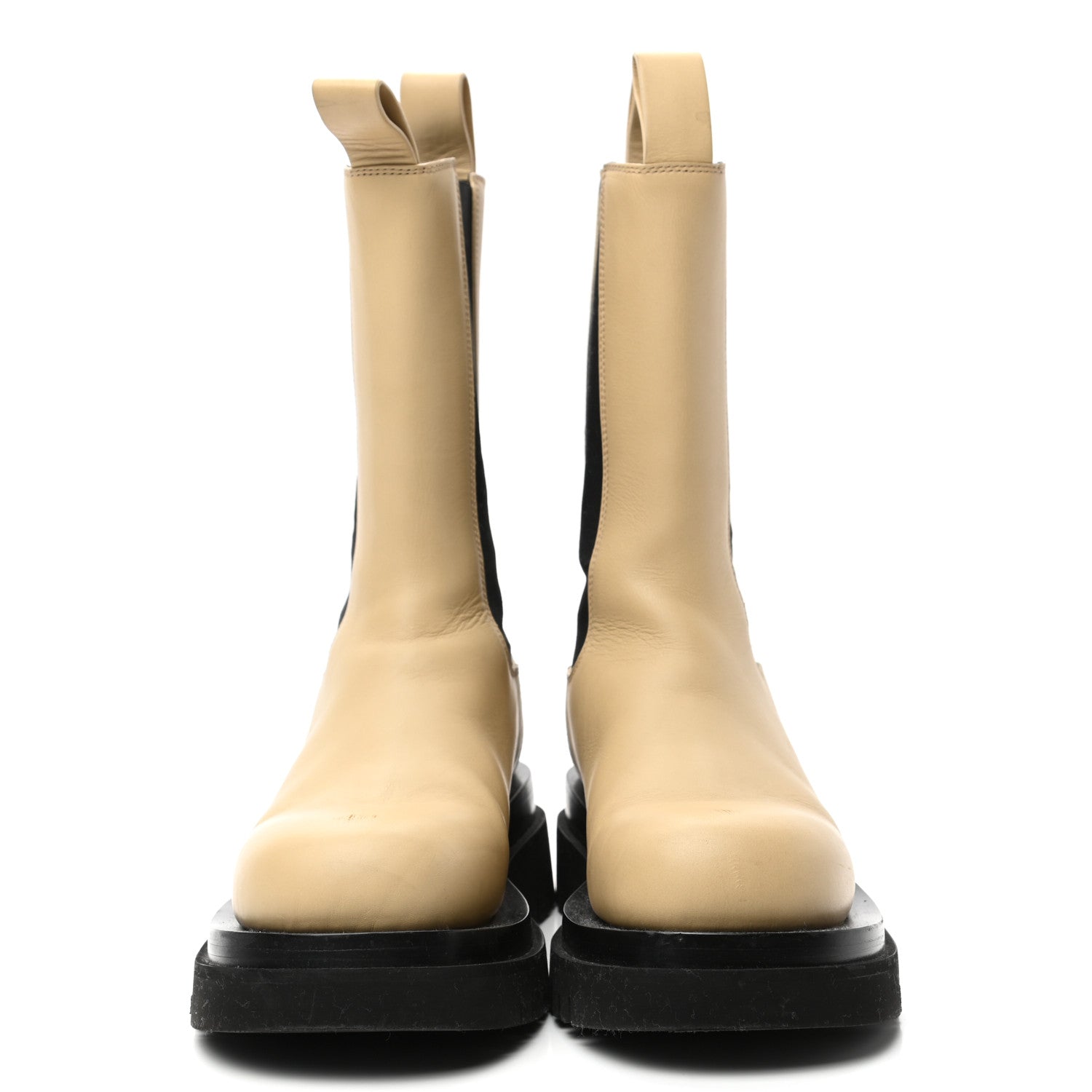Bottega Veneta Calfskin The Lug Chelsea Boots 38 Cane Sugar 2 of 8