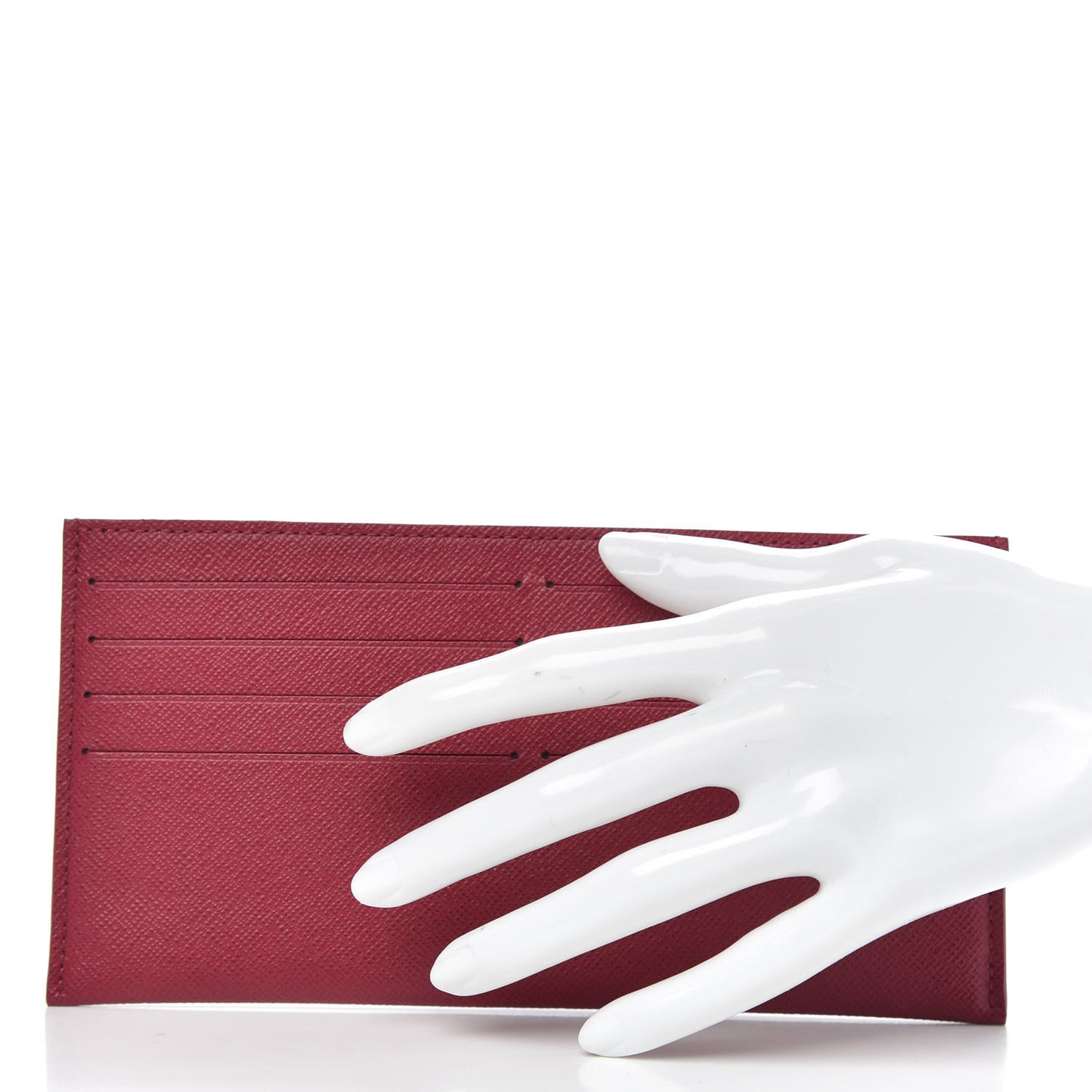 Calfskin Felicie Card Holder Insert Fuchsia