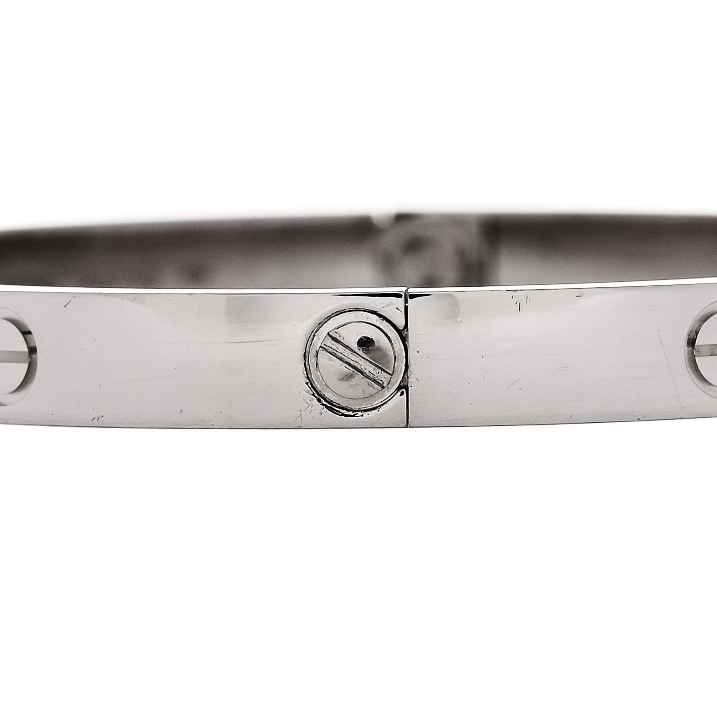 18K White Gold LOVE Bracelet 20