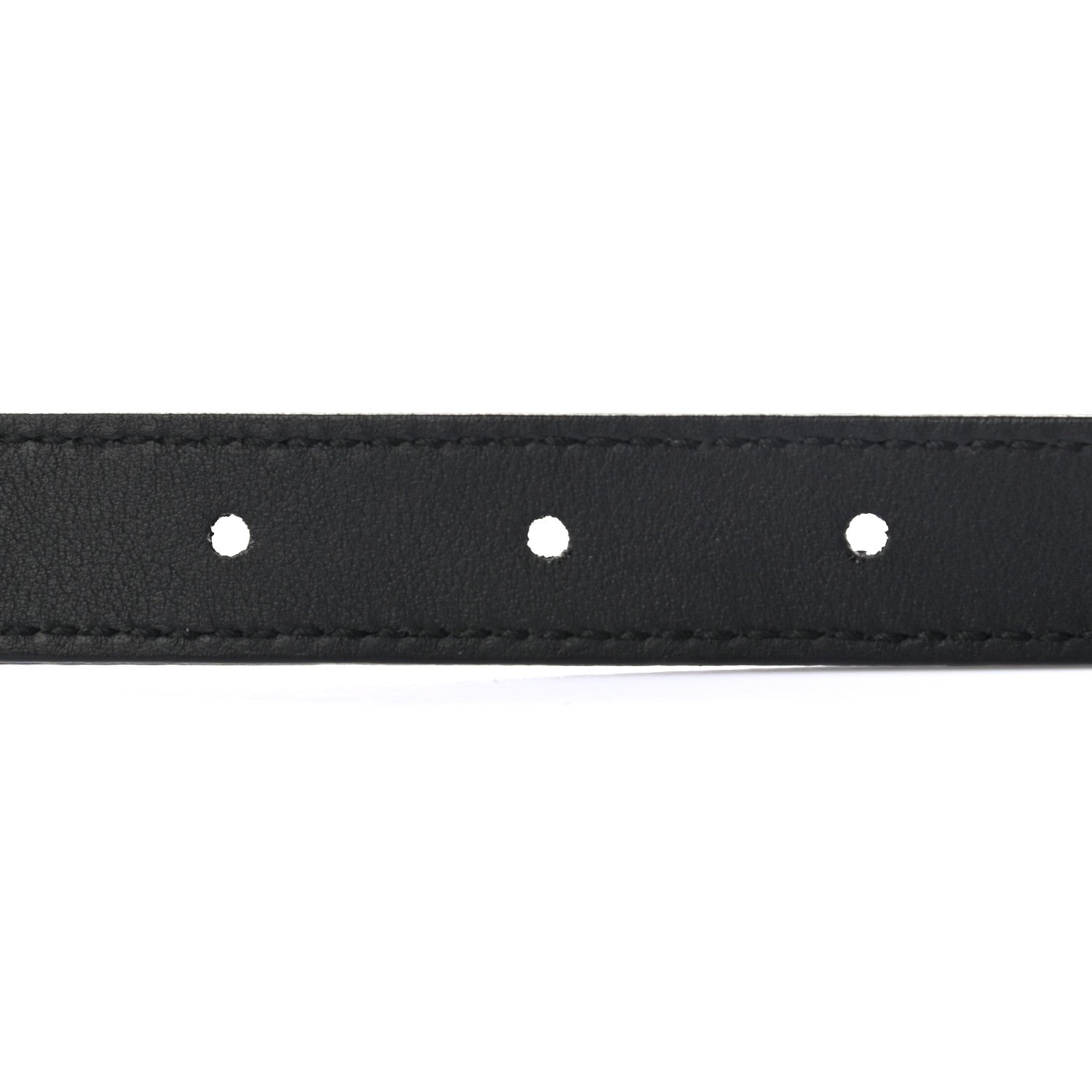 Gucci Calfskin Pearl Double G 20mm Belt 85 34 Black Cream 3 of 5