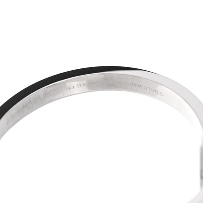 Tiffany X ARSHAM 18K White Gold Diamond Tsavorite Wide T T1 Hinged Bangle Bracelet 4 of 4