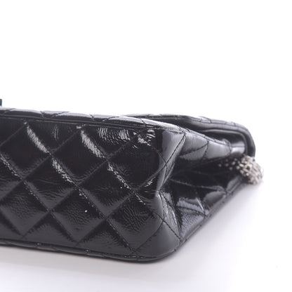 Chanel Distressed Patent Quilted 2.55 Reissue 227 Flap Black 9 of 10