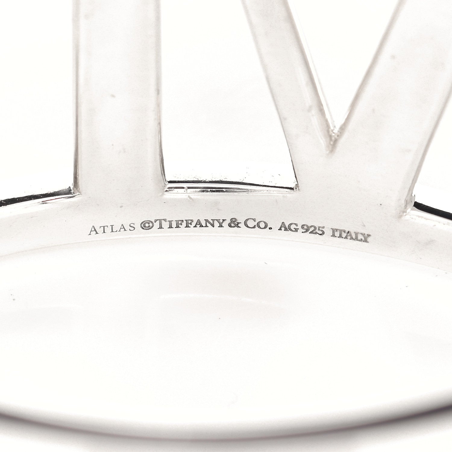 Tiffany Sterling Silver Wide Atlas Hinged Bangle Bracelet 4 of 5