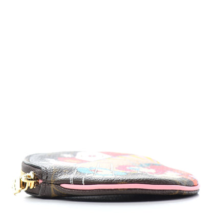 Louis Vuitton Monogram 2020 Christmas Animation Swing Ride Round Coin Purse Pink Poppy 4 of 8