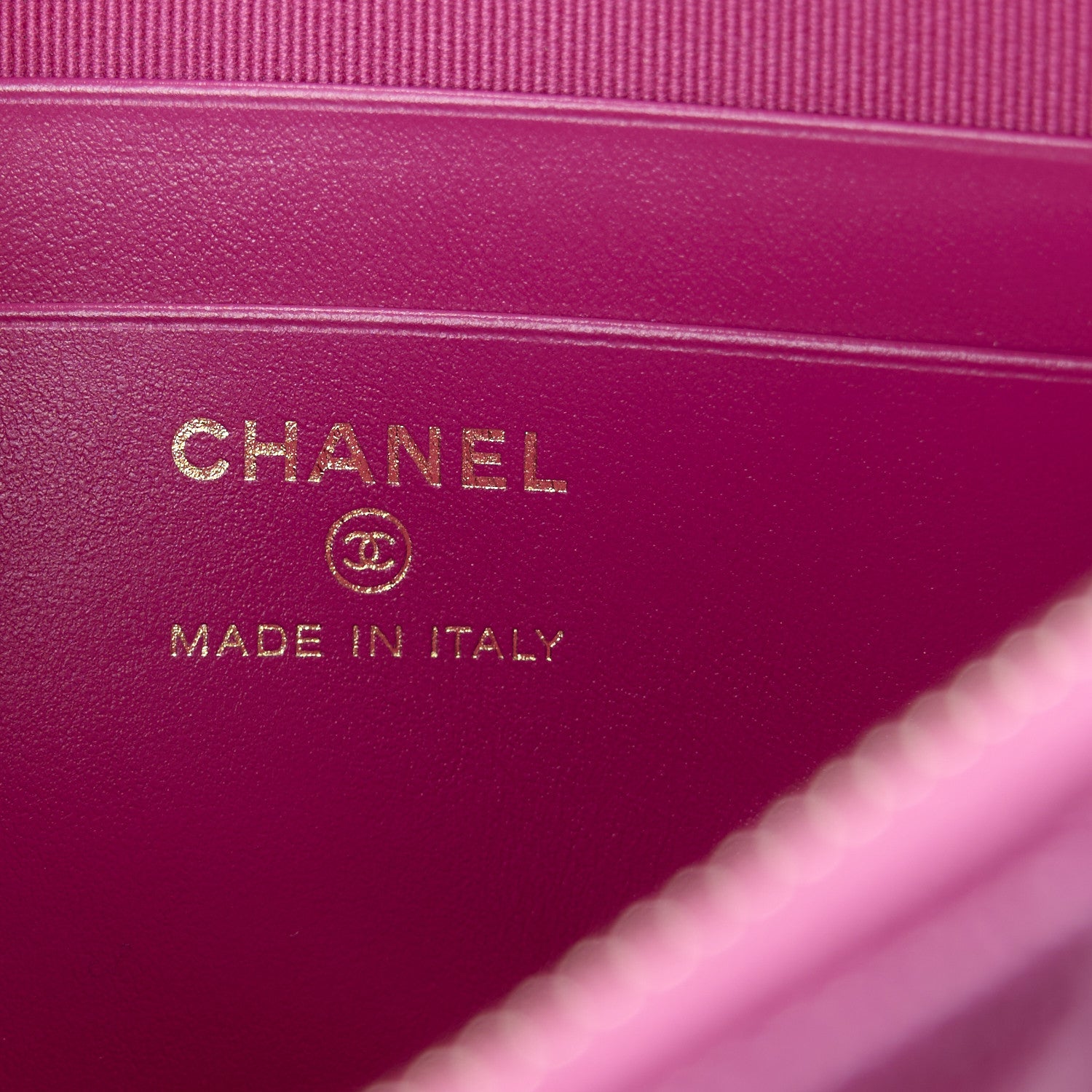 Chanel Caviar Quilted Classic Clutch With Chain Fuchsia 6 of 10