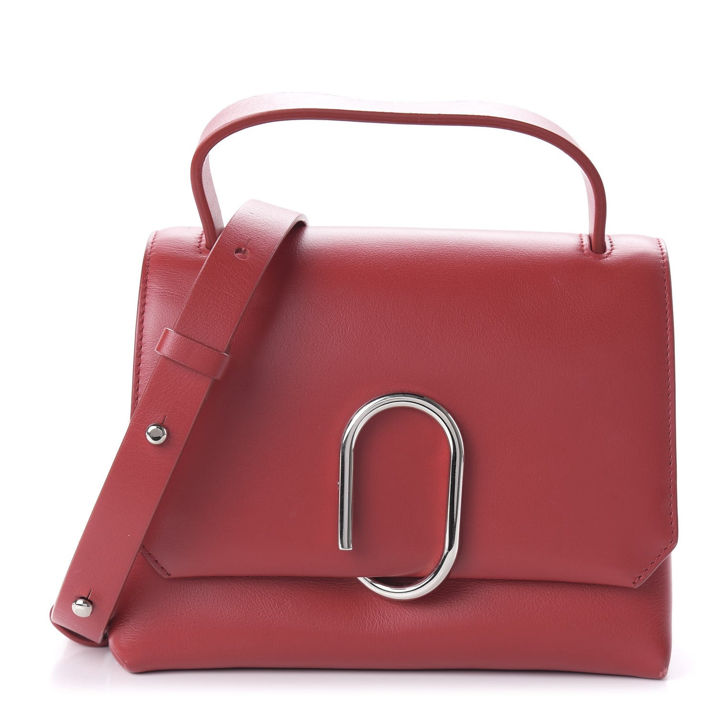 3.1 Smooth Calfskin Mini Alix Top Handle Satchel Red