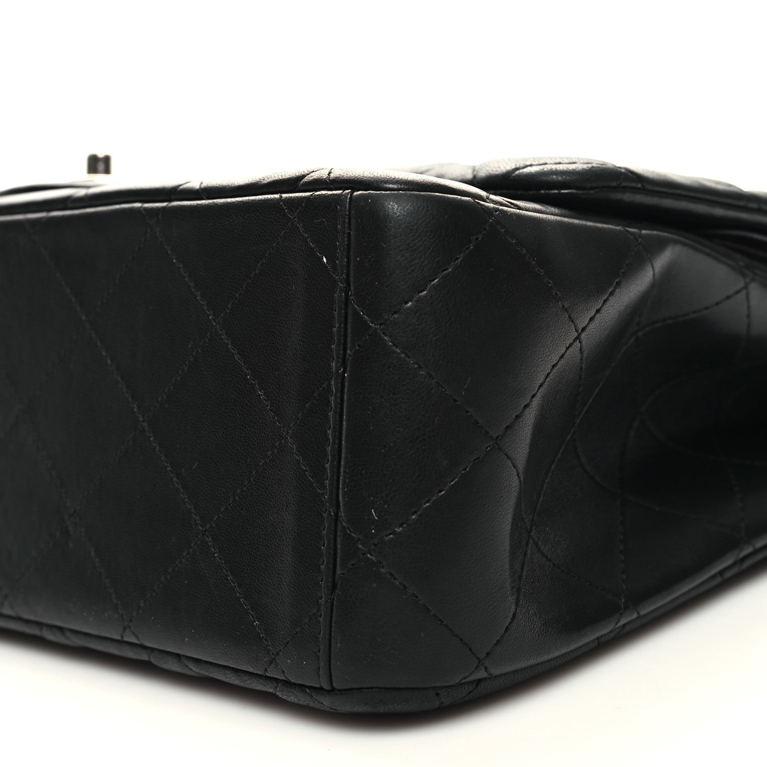 Chanel Lambskin Quilted Maxi Double Flap Black 10 of 12
