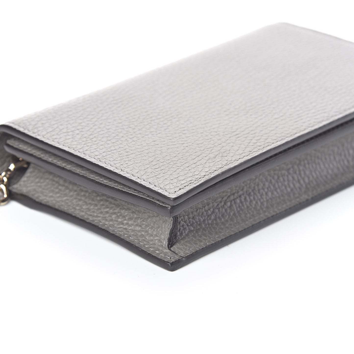 Dollar Calfskin Medium Betty Chain Wallet Loess