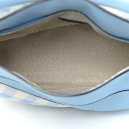 Loewe Calfskin Gingham Puzzle Bag Soft Blue 6 of 7