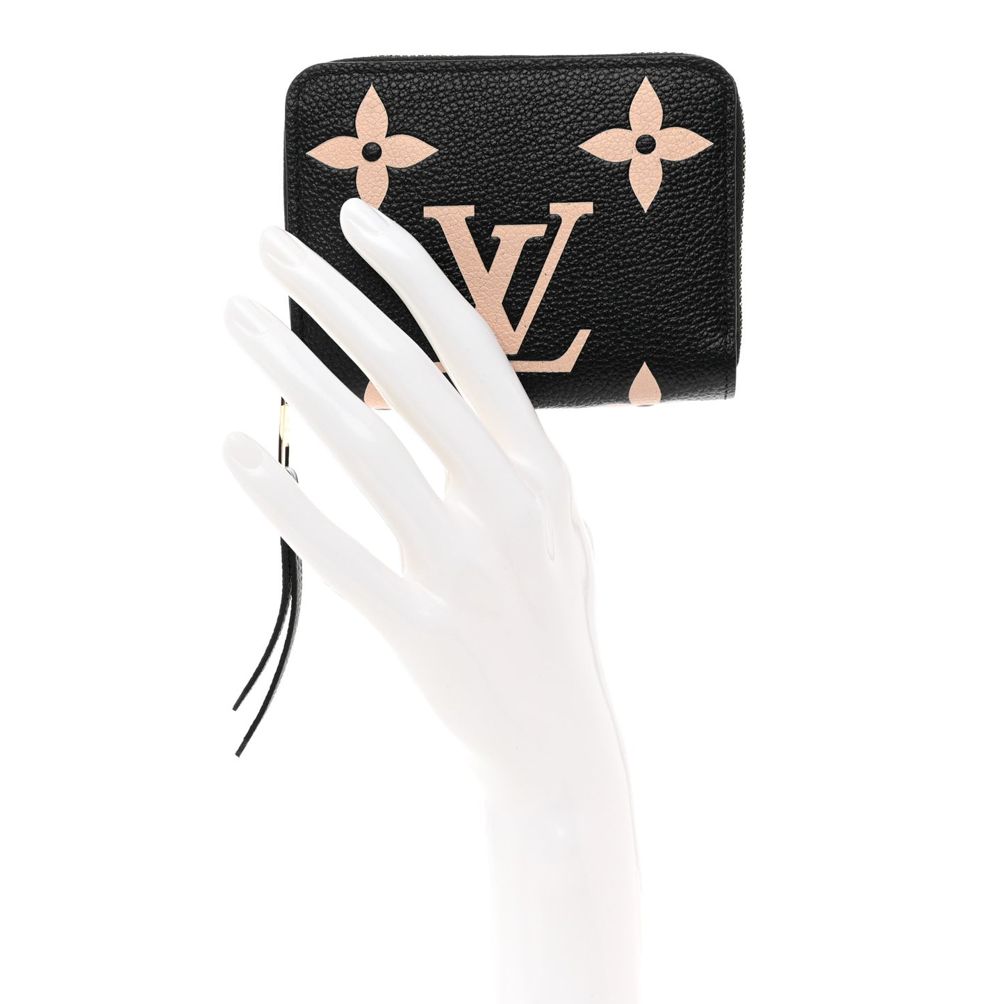 Empreinte Monogram Giant Zippy Coin Purse Black Beige