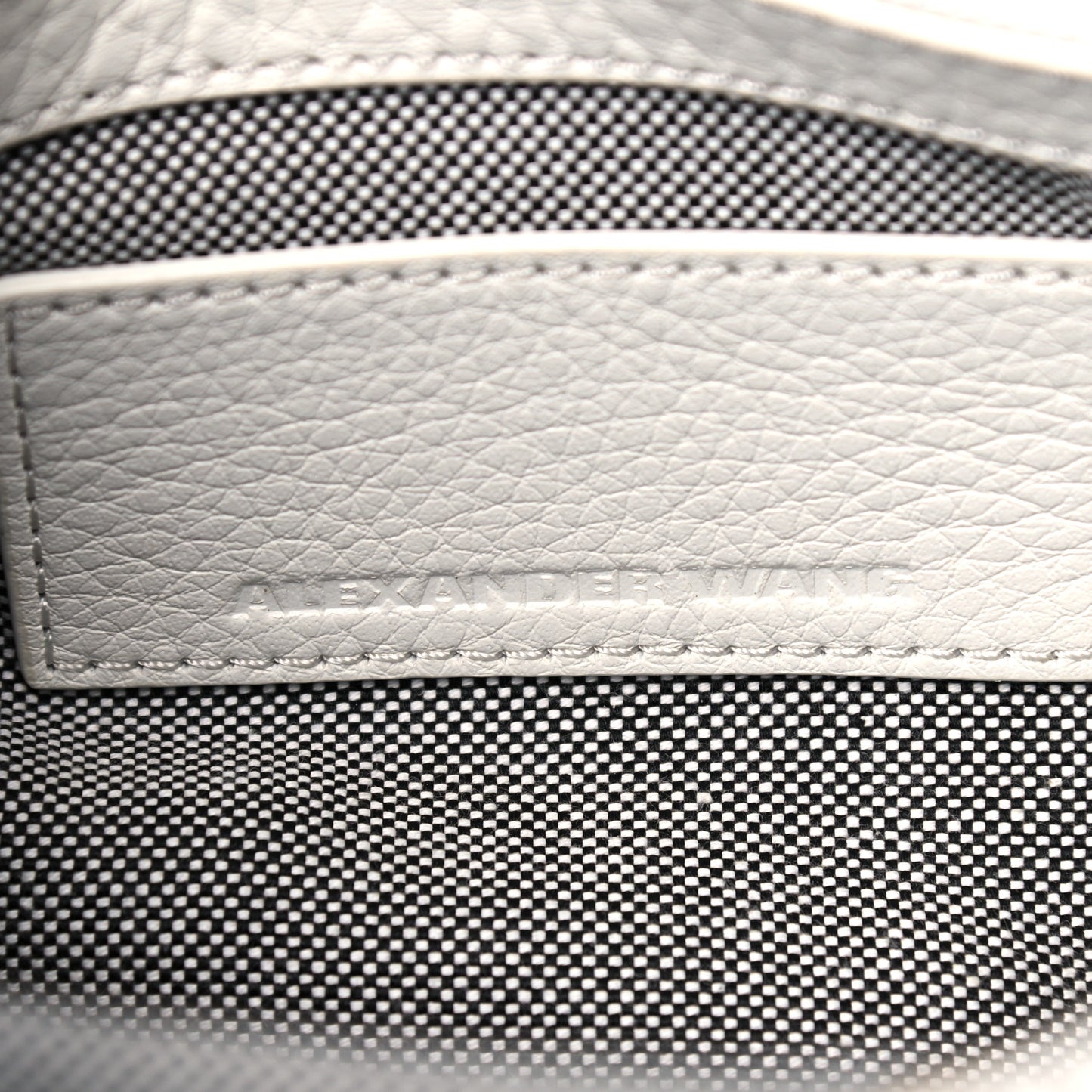 Calfskin Studded Mini Rockie White Rodium Hardware