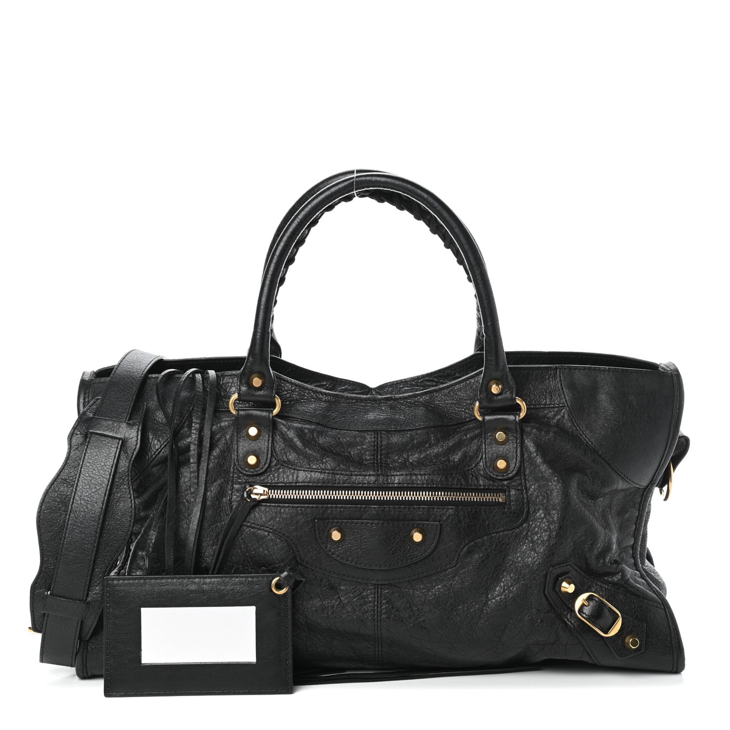 Agneau Classic Gold Hardware Part Time Black