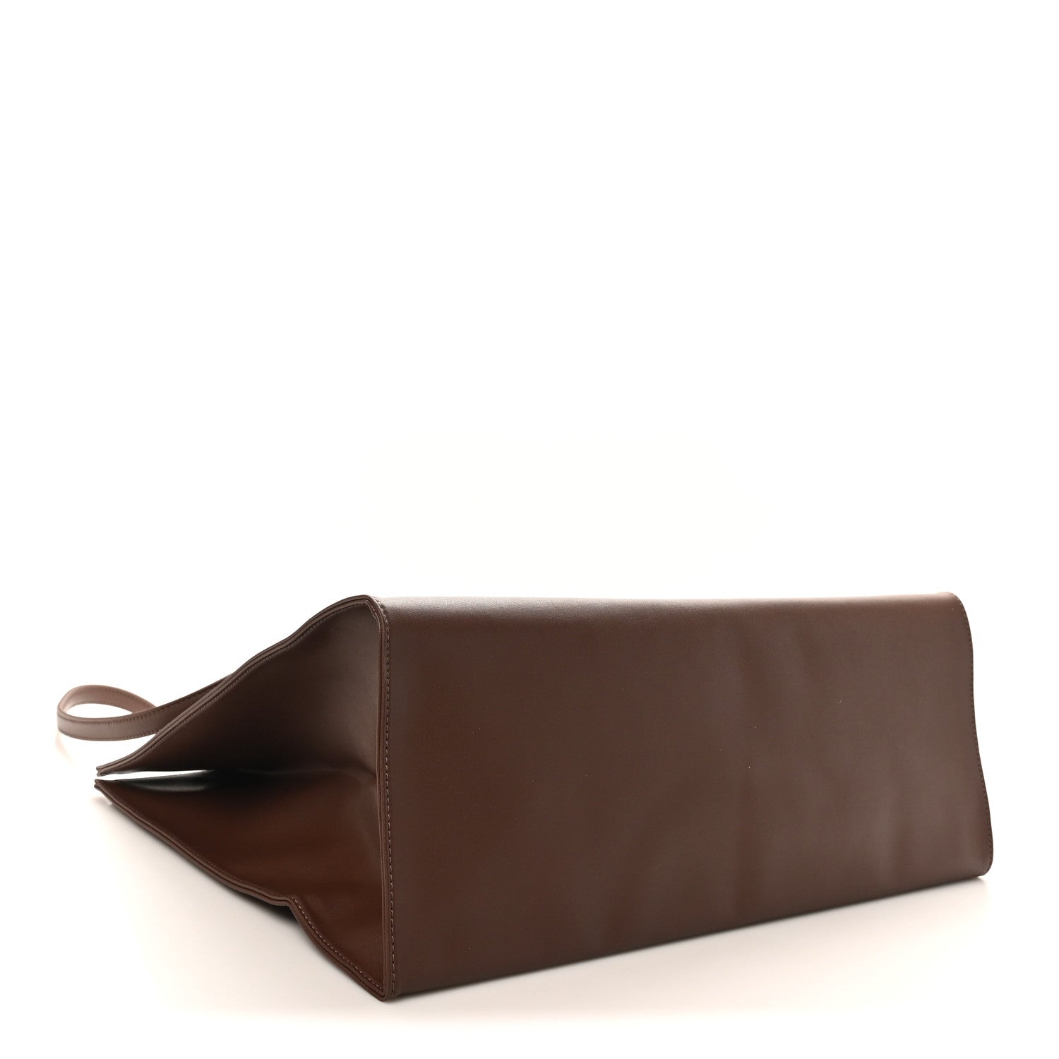 Telfar Vegan Leather Large Shopping Bag Chocolate 3 of 8