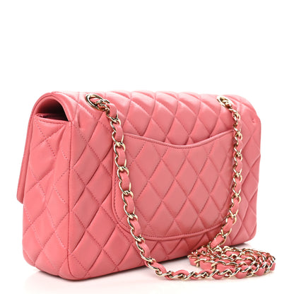 Chanel Lambskin Quilted Valentine Charms Medium Single Flap Pink 3 of 10