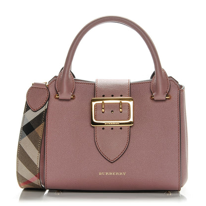 Burberry Soft Grain Calfskin Small Buckle Tote Dusty Pink 1 of 9