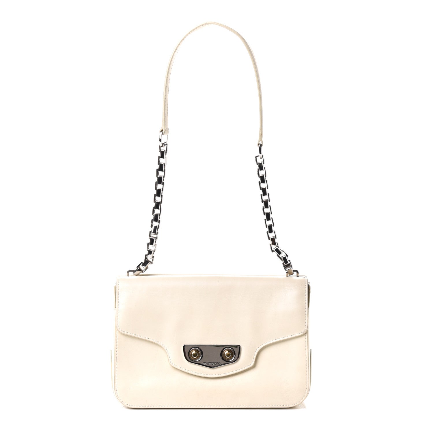 Balenciaga Smooth Calfskin Small Neo Classic Hardware Chain Bag White 1 of 4