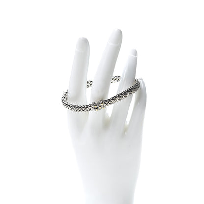 John Hardy Sterling Silver 18K Yellow Gold 9mm Jaisalmer Dot Chain Bracelet 2 of 4