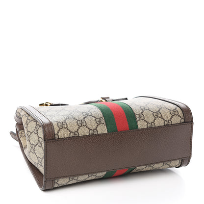 Gucci GG Supreme Monogram Small Ophidia Tote Bag Brown 3 of 9