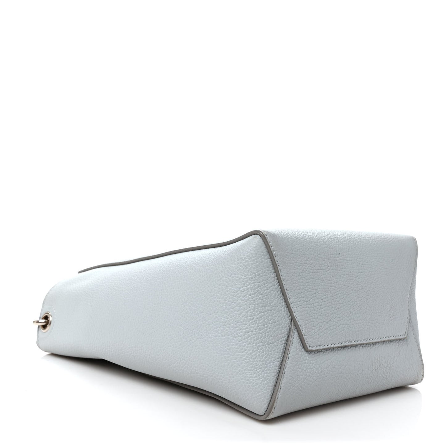 Soft Grained Calfskin Small Sangle Bucket Bag Grey