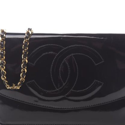 Chanel Patent Timeless CC Wallet On Chain WOC Black 14 of 14