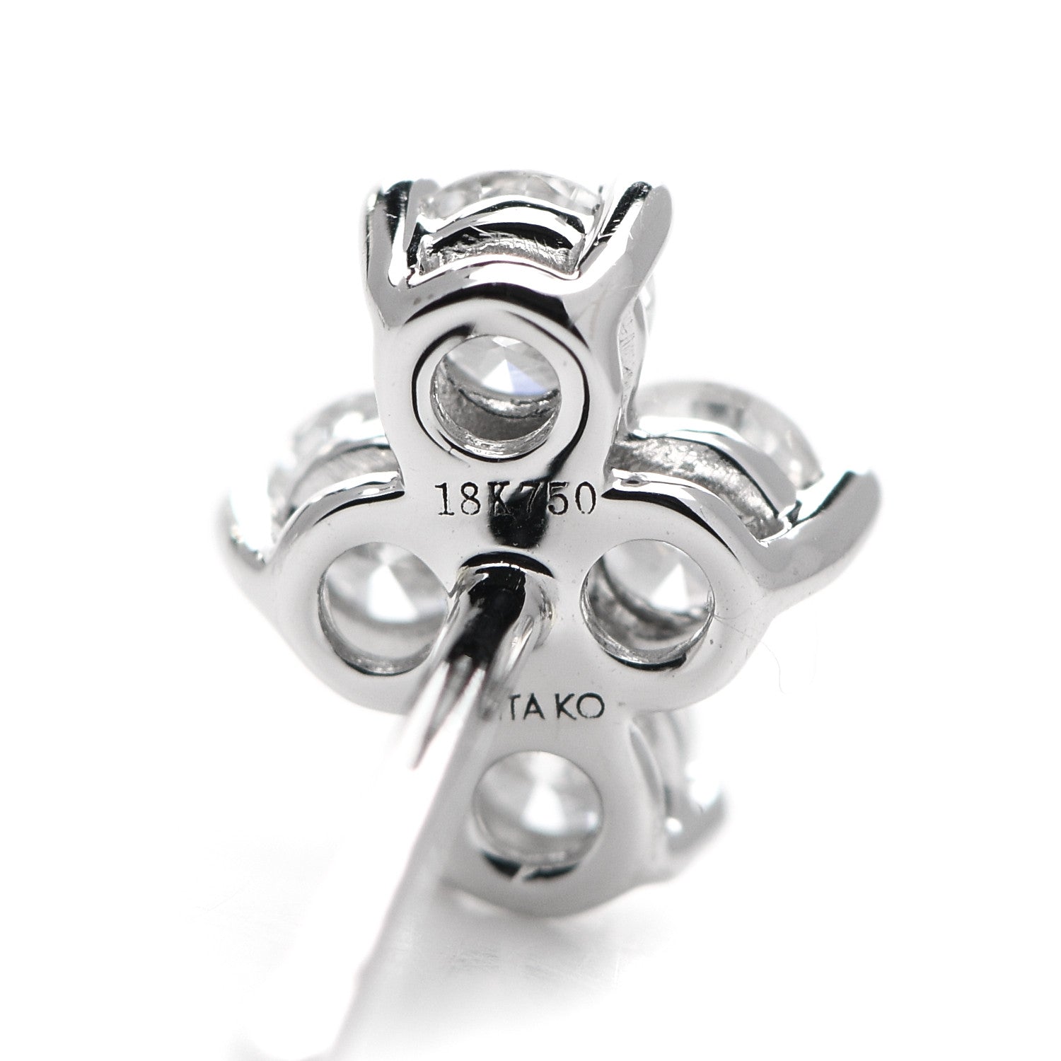 Anita Ko 18K White Gold Diamond Vivi Stud Earrings 4 of 5
