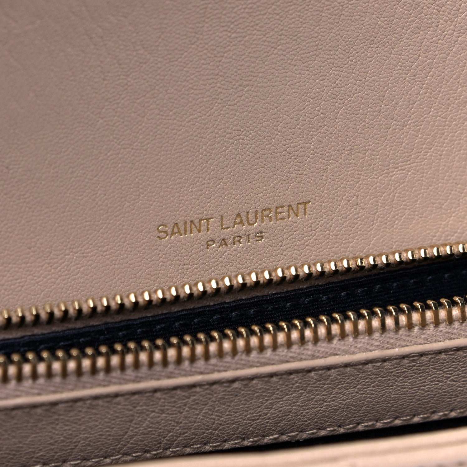 Saint Laurent Sheepskin Matelasse Chevron Monogram Large College Satchel Beige 5 of 5