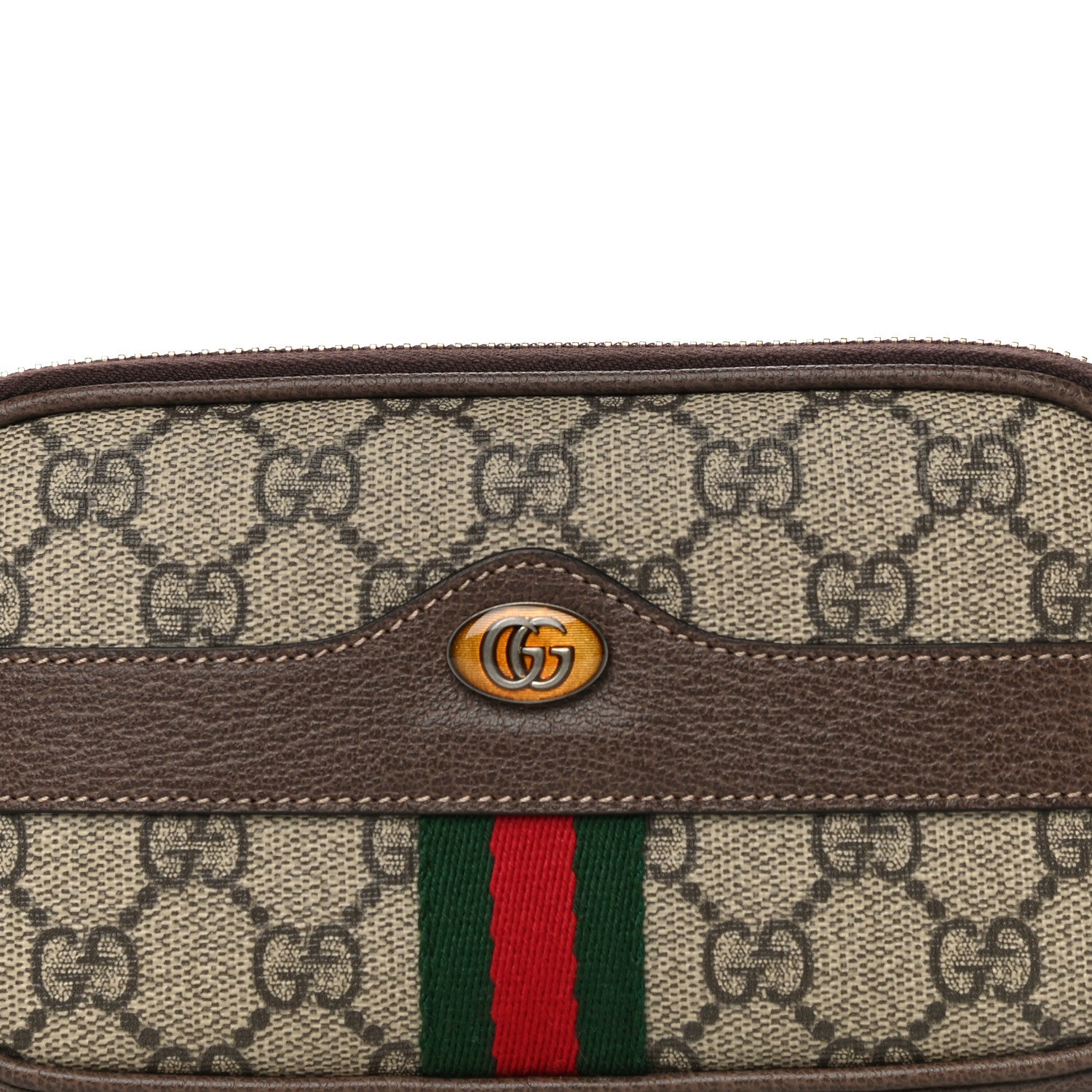 Gucci GG Supreme Monogram Ophidia Belted iPhone Case 85 34 Dark Brown 6 of 8