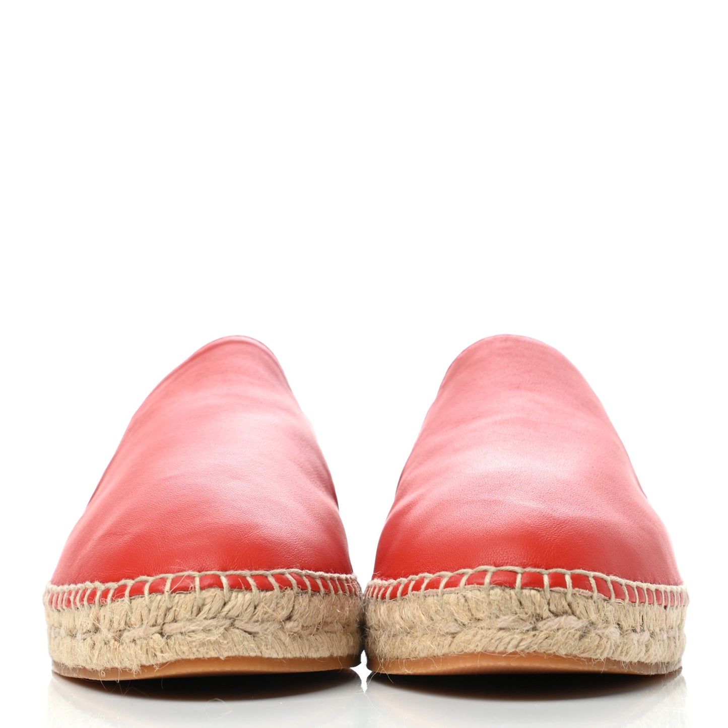 Nappa Intrecciato Slip On Espadrille 38 Red