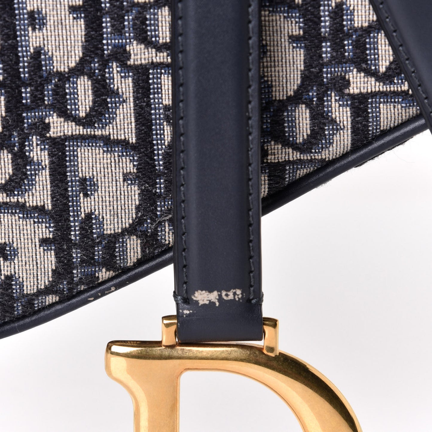 Oblique Saddle Bag Blue