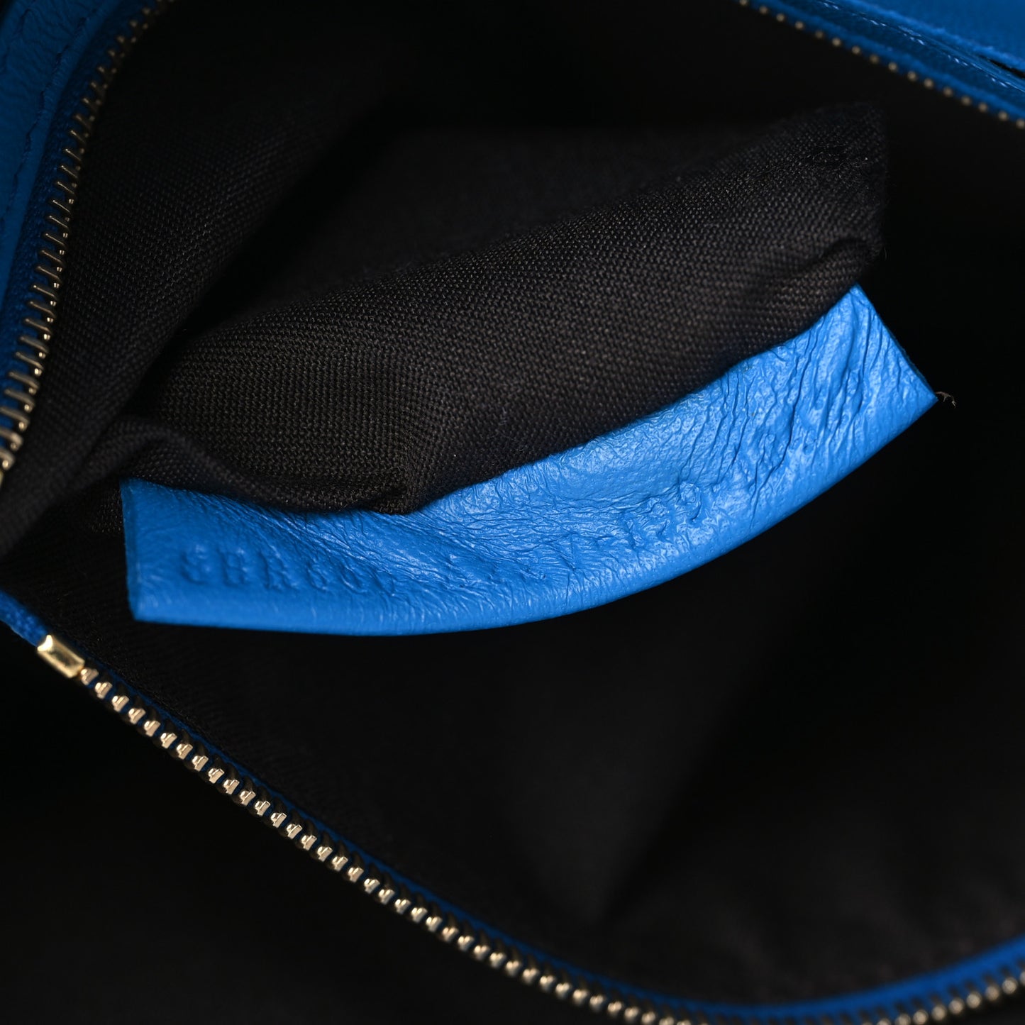 Nappa FF 1974 Embossed Baguette Blue Royal