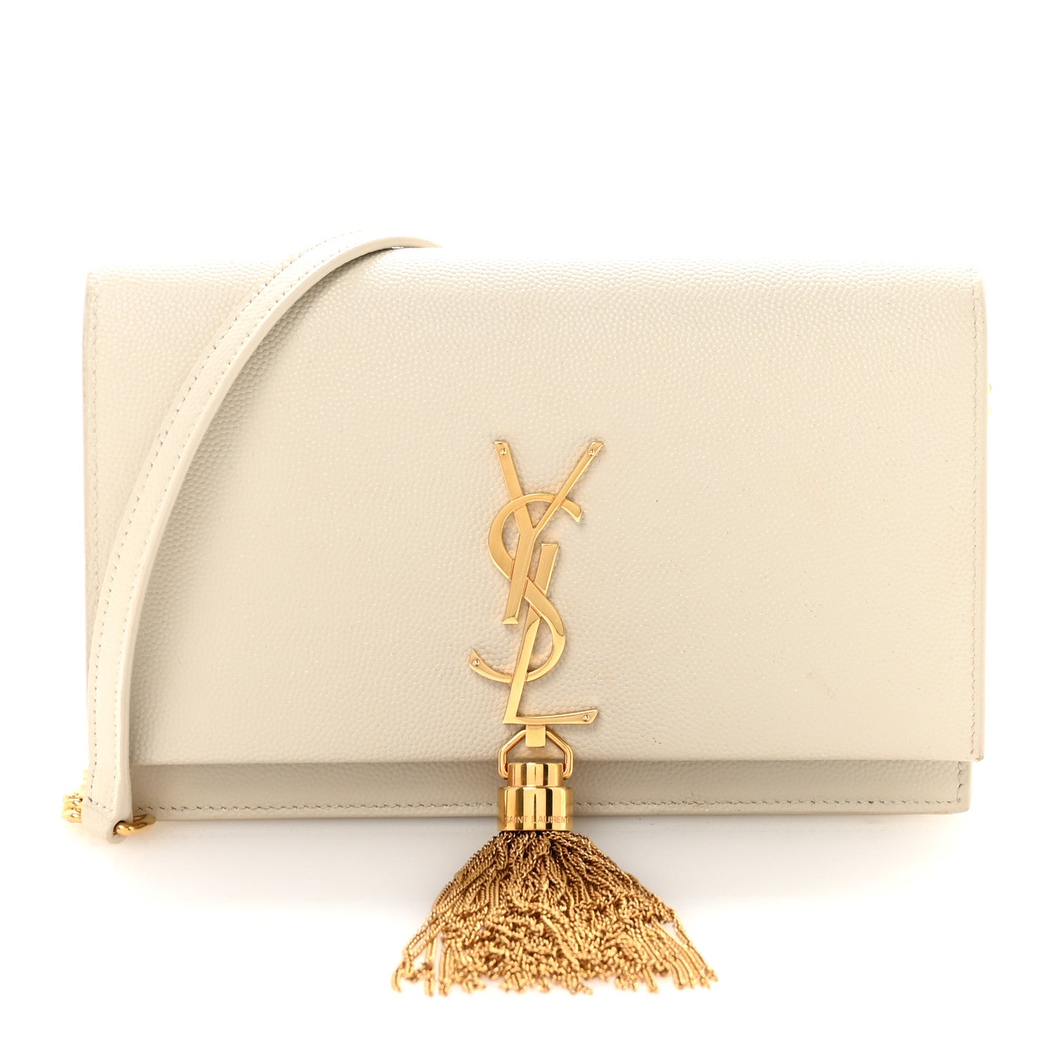 Grain De Poudre Classic Monogram Kate Tassel Chain Wallet Crema Soft
