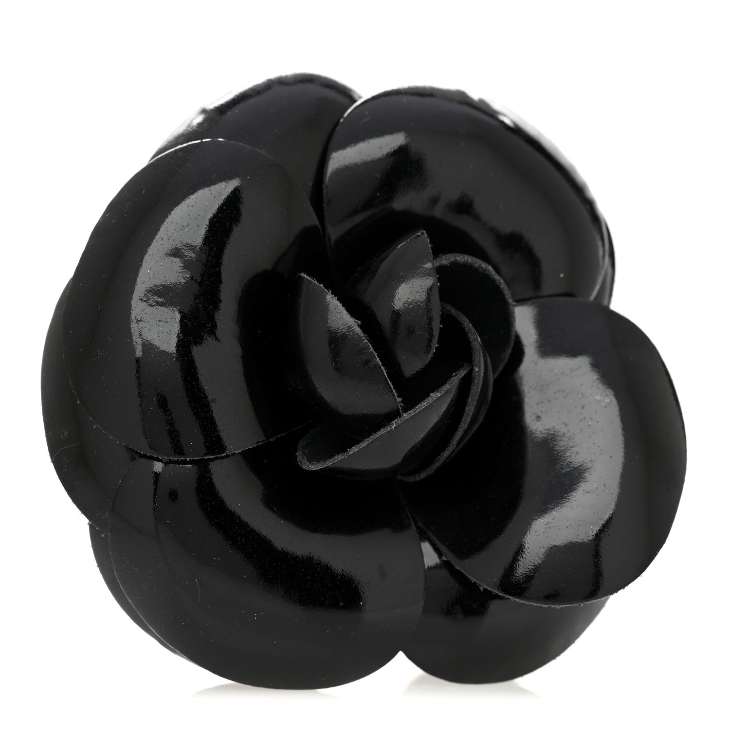 Chanel Patent Camellia Brooch Black 1791187 – FASHIONPHILE