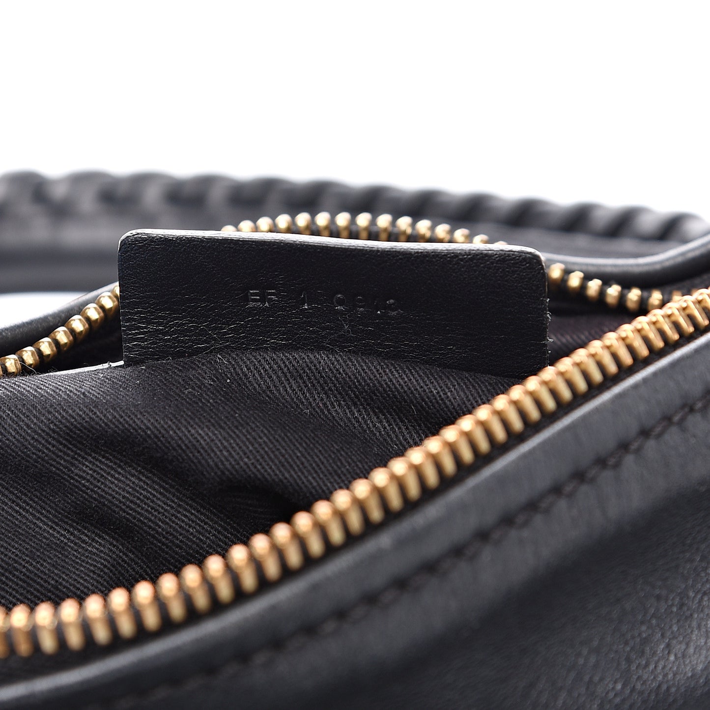 Calfskin Whipstitch Small Pandora Black