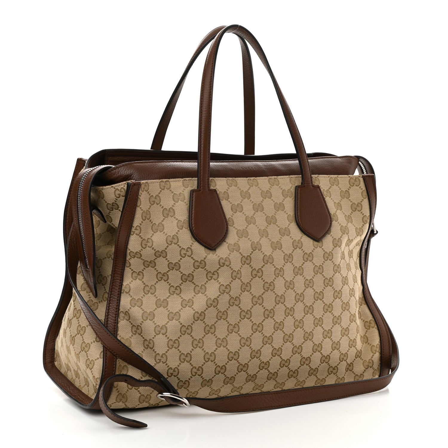 Gucci Monogram Ramble Layered Tote Brown 2 of 15