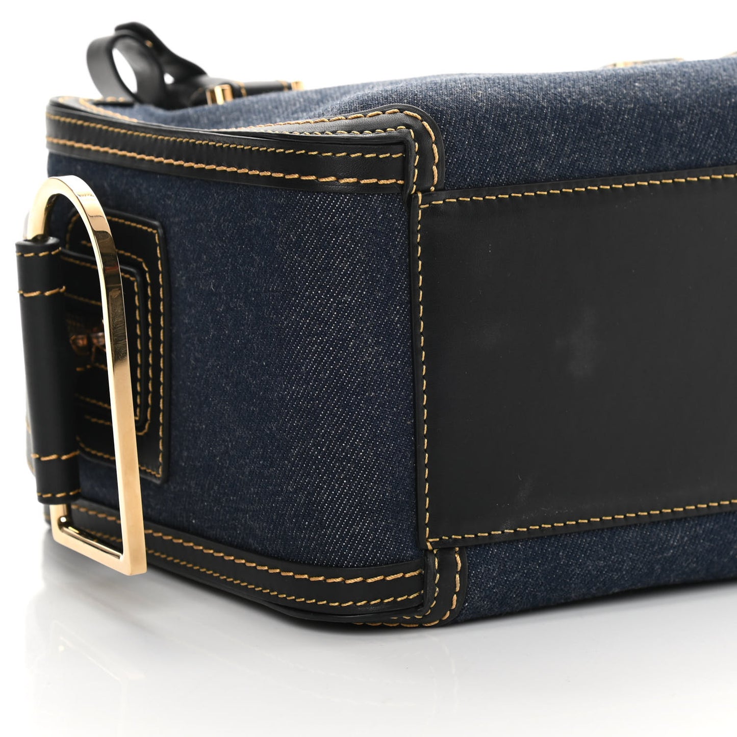 Denim Calfskin Cool Box MM Blue Black